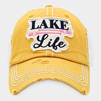 LAKE Life Message Mesh Back Vintage Baseball Cap