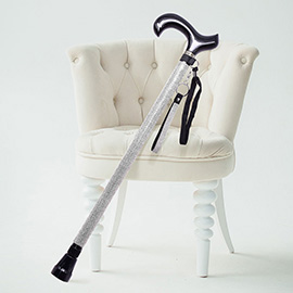 Bling Studded Adjustable Walking Cane