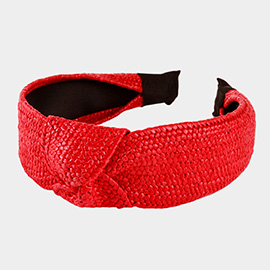 Straw Knot Burnout Headband
