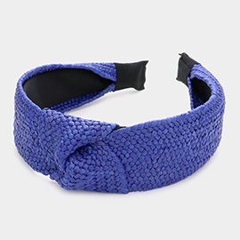 Straw Knot Burnout Headband