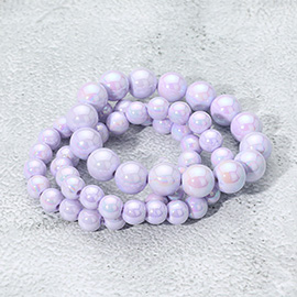 3PCS - Hologram Beaded Stretch Bracelets