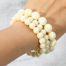 3PCS - Hologram Beaded Stretch Bracelets