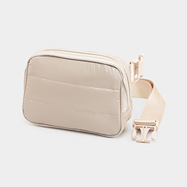 Puffer Rectangle Sling Bag / Fanny Pack / Belt Bag