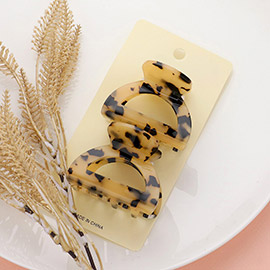 2PCS - Celluloid Acetate Small Hair Claw Clips