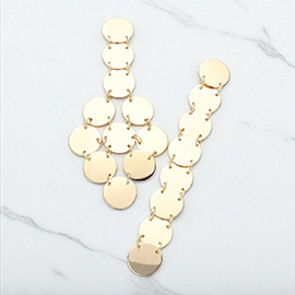 Geometric Flat Metal Earrings