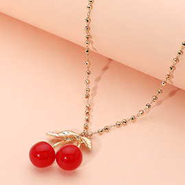 Cherry Pendant Necklace