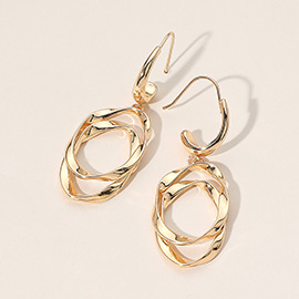 Twisted Metal Dangle Earrings