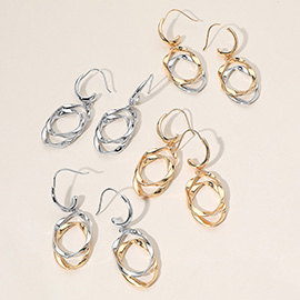 Twisted Metal Dangle Earrings
