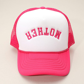 Upside Down MOTHER Embroidered Mesh Back Trucker Hat