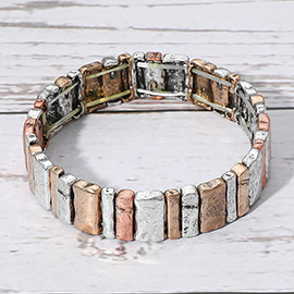 Antique Metal Bar Stretch Bracelet