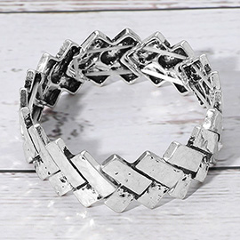 Hammered Bar Stretch Bracelet