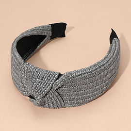 Straw Knot Burnout Headband