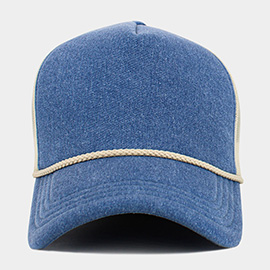 Plain Premium Pigment Foam Trucker Hat