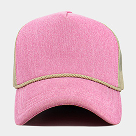 Plain Premium Pigment Foam Trucker Hat