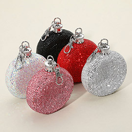 3oz Bling Studded Stainless Steel Round Flask