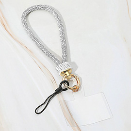 Bling Studded Phone Strap Keychain / Bag Charm