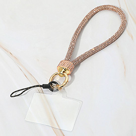 Bling Studded Phone Strap Keychain / Bag Charm
