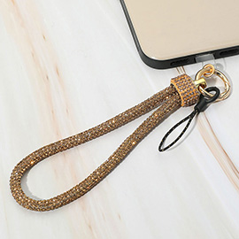 Bling Studded Phone Strap Keychain / Bag Charm
