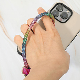 Bling Studded Phone Strap Keychain / Bag Charm