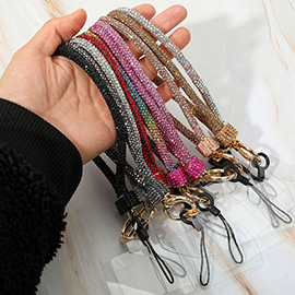 Bling Studded Phone Strap Keychain / Bag Charm