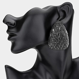 Bold Glam Rhinestone Embellished Teardrop Earrings