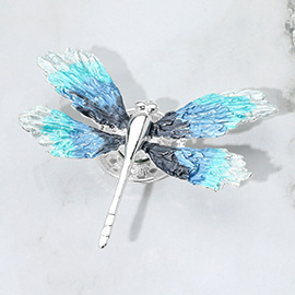 Colored Metal Dragonfly Magnetic Brooch