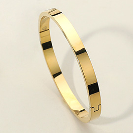 SECRET BOX_Stainless Steel Hinged Bangle Bracelet