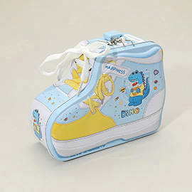 Dinosaur Sneakers Shaped Lockable Tin Case Coin Bank