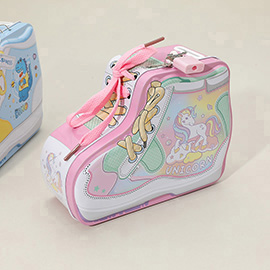 Unicorn Sneakers Shaped Lockable Tin Case Coin Bank
