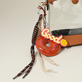 SECRET BOX_Faux Leather Donut GOOD Message Mixed Charm Bag Accessory