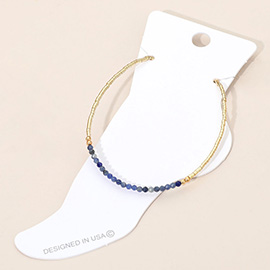 Faceted Beaded Anklet