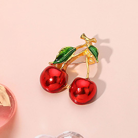 Cherry Pin Brooch