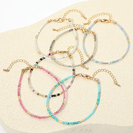 Faceted Beaded Bracelet