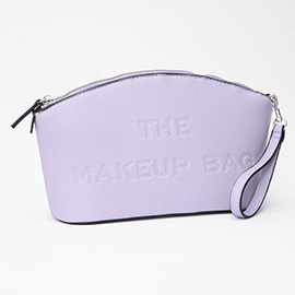 Faux Leather THE MAKE UP BAG Message Pouch Bag / Beauty Organizer Bag
