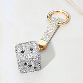 Bling Studded Dice Keychain / Bag Charm