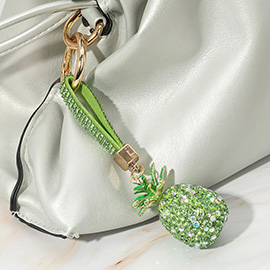Bling Studded Pineapple Keychain / Bag Charm