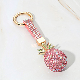 Bling Studded Pineapple Keychain / Bag Charm