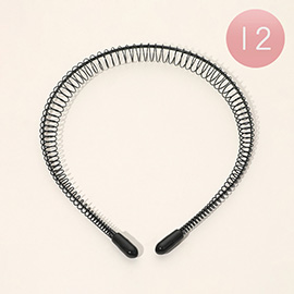 12PCS - Spiral Coil Headbands