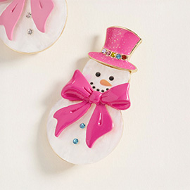 Holiday Snowman Pin Brooch