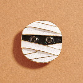 Halloween Mummy Face Pin Brooch