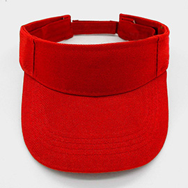 Classic Solid Adjustable Sports Visor Hat
