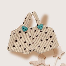 Mini Doll Polka Dot Pattern Overall Outfit