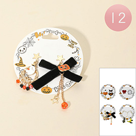 12Pairs - Mismatch Halloween Earrings
