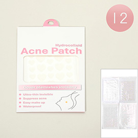 12PCS - Hydrocolloid Acne Patch
