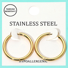 Stainless Steel Hoop Earrings