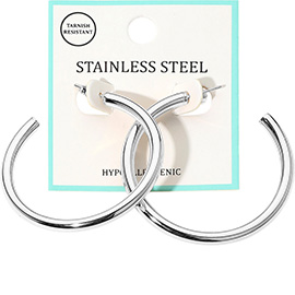 Stainless Steel Hoop Earrings