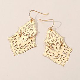 Bold Filigree Drop Dangle Earrings