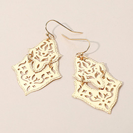 Bold Filigree Drop Dangle Earrings