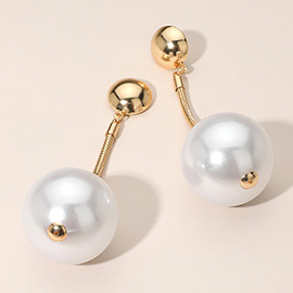 Bold Pearl Drop Earrings