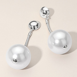 Bold Pearl Drop Earrings